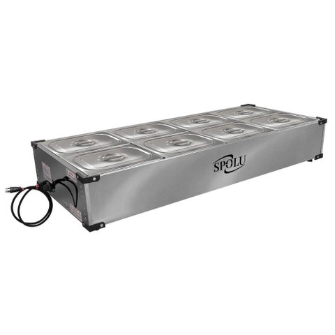 Buffet Térmico de Bancada Spolu 8 Cubas 127v Spl-509bc