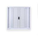 Ver imagem 2 de Kit com 2 Janelas de Aço Veneziana de Correr 100x100cm 4 Folhas com Grade Minas Sul MGM Branco