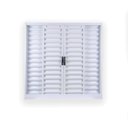 Ver imagem 2 de Kit com 2 Janelas de Aço Veneziana de Correr 100x100cm 4 Folhas com Grade Minas Sul Mgm