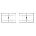 Ver imagem 1 de Kit com 2 Janelas de Aço de Correr 100x150cm 4 Folhas com Grade Minas Sul Mgm