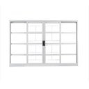 Ver imagem 2 de Kit com 2 Janelas de Aço de Correr 100x150cm 4 Folhas com Grade Minas Sul MGM Branco