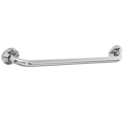 Alça de Apoio Barra Inox 60cm Kit 8 Unidades Idoso Cadeirante Deficiente Acessibilidade Banheiro