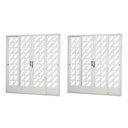 Ver imagem 1 de Kit com 2 Portas de Aço de Correr 215x200cm Minas Sul MGM Branco