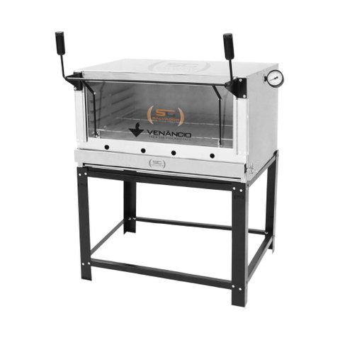KIT - Forno Gás Industrial Roma Inox FIRI90 + Kit Gás - Venâncio