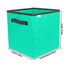 Ver imagem 5 de Caixa Organizadora de 28x30x28 Colorida com Alça Verde Bandeira