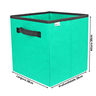 Caixa Organizadora de 28x30x28 Colorida com Alça Verde Bandeira - 5