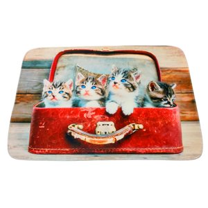 Tapete Antiderrapante Estampa Pets Estampa:gatinhos
