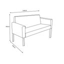 Ver imagem 2 de Namoradeira Decorativa Nina Estilo Retrô em Tecido Suede - Preto