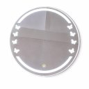 Ver imagem 6 de Espelho Decorativo Borboleta com Jato Artístico e Led Branco Frio Bivolt com Botão Touch Dimerizado