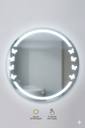 Ver imagem 7 de Espelho Decorativo Borboleta com Jato Artístico e Led Branco Frio Bivolt com Botão Touch Dimerizado