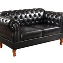 Ver imagem 4 de Sofá 2 Lugares Duquesa Chesterfield Decoração Recepção Preto