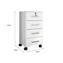 Ver imagem 6 de Kit 4 Peças com Escrivaninha, Gaveteiro e 2 Estantes Livreiros