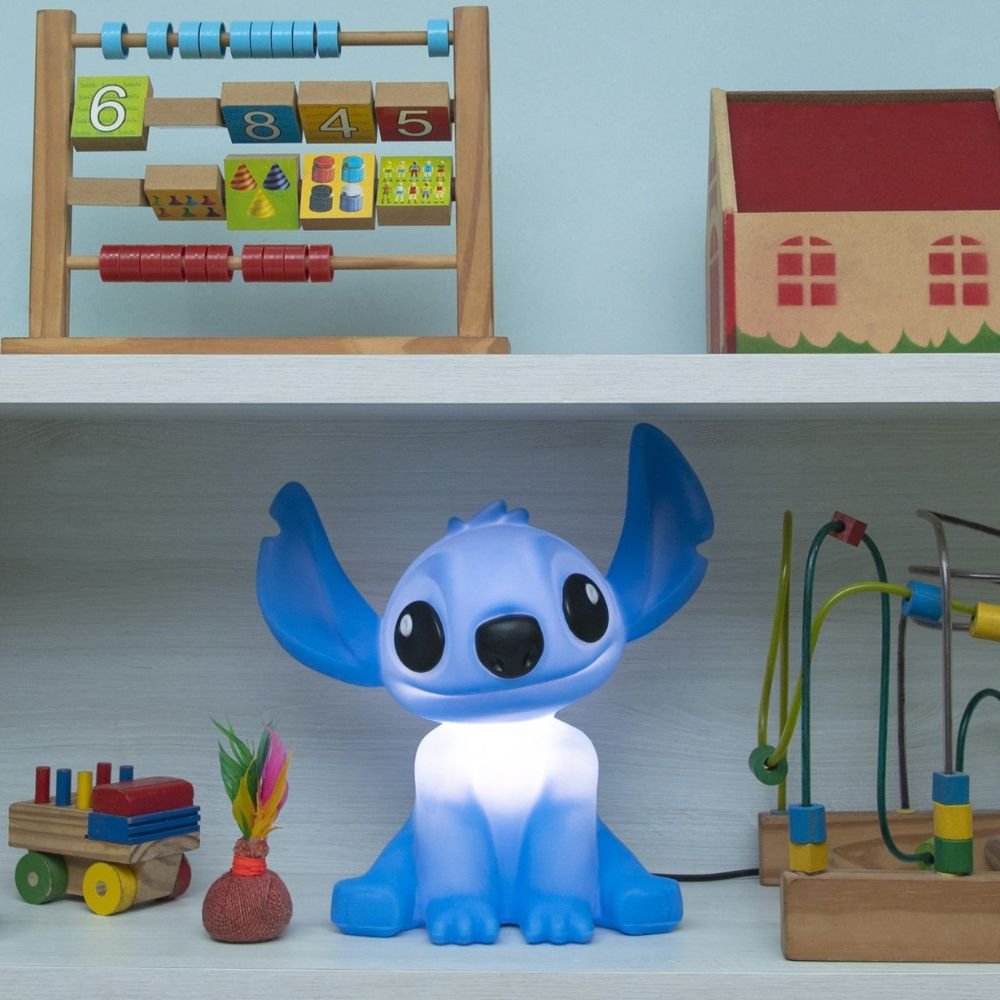 Luminária Infantil Stitch Alienígena Personagem Desenho Filme Animação Disney com Lâmpada LED - 3