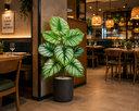 Ver imagem 3 de Planta Artificial Decorativa 8 Folhas Verde Realista 63 cm para Casa, Escritório e Comércio