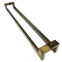 Ver imagem 2 de Puxador Portas Duplo Aço Inox Antique Ouro Velho Grécia 2,0 m para portas: pivotantes/madeira/vidro 