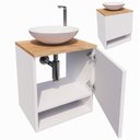 Ver imagem 2 de Gabinete Armário para Banheiro com Cuba e Espelho 40cm