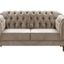 Ver imagem 2 de Sofá 2 Lugares Duquesa Chesterfield Decoração Recepção Cinza Capuccino