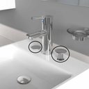 Ver imagem 2 de 2 Tampa Tampão Tapa Furo Plug 1/2 Lavatório/Bide/Pia/Cuba