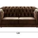 Ver imagem 3 de Sofá 2 Lugares Duquesa Chesterfield Decoração Recepção Marrom