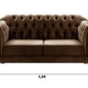 Ver imagem 3 de Sofá 2 Lugares Duquesa Chesterfield Decoração Recepção