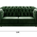 Ver imagem 3 de Sofá 2 Lugares Duquesa Chesterfield Decoração Recepção Verde