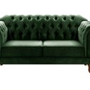 Ver imagem 2 de Sofá 2 Lugares Duquesa Chesterfield Decoração Recepção Verde