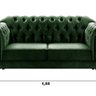 Sofá 2 Lugares Duquesa Chesterfield Decoração Recepção - 3