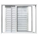 Ver imagem 4 de Janela Veneziana de Alumínio 3 Folhas Móveis 100x120cm Linha 25