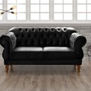 Ver imagem 1 de Sofá 2 Lugares Duquesa Chesterfield Decoração Recepção