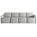 Ver imagem 6 de Sofá Cama para Sala de Estar 5 Lugares 436cm Montserrat K01 Linho Cinza - Lyam Decor