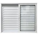 Ver imagem 7 de Janela Veneziana de Alumínio 3 Folhas Móveis 100x150cm Linha 25 Branco Esquadrias Bergamo