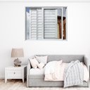 Ver imagem 1 de Janela Veneziana de Alumínio 3 Folhas Móveis 100x150cm Linha 25 Branco Esquadrias Bergamo