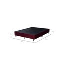 Ver imagem 3 de Base Box Queen Size Bipartido 158x198cm Estrutura Madeira Eucalipto Reforçada Suporte 150kg/m²