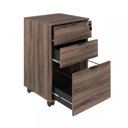 Ver imagem 4 de Kit 2 Gaveteiros Volante 2 Gavetas e 1 Gaveta para Pastas Kugv43 Kuadra Espresso Móveis