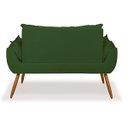 Ver imagem 3 de Namoradeira Opala Sofá Confortável – Balaqui Decor Cor:Verde