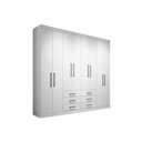 Ver imagem 2 de Guarda Roupa Casal 8 Portas e 6 Gavetas Master 8.6 Branco - Santos Andirá