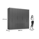 Ver imagem 7 de Guarda Roupa Casal 8 Portas e 6 Gavetas Master 8.6 Branco - Santos Andirá