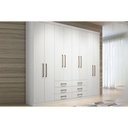 Ver imagem 1 de Guarda Roupa Casal 8 Portas e 6 Gavetas Master 8.6 Branco - Santos Andirá