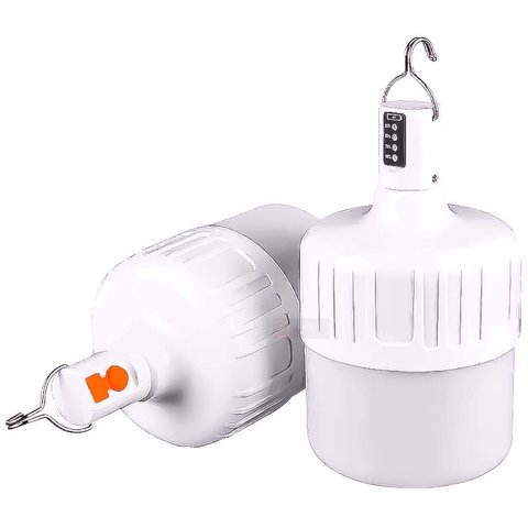 Luminária de Emergência Recarregável 38w Lampada Led de À Prova D'água Usb