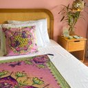 Ver imagem 2 de Cabeceira de Cama no Tamanho King com Palhinha Indiana com Toque Acetinado em Cera/coleção Acapulco