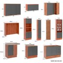 Ver imagem 4 de Cozinha Lançamento Mdf Estilo Americana Provençal Modulável Cor:titanio