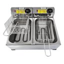 Ver imagem 4 de Fritadeira Elétrica a Óleo Jumbo 14 Litros Inox com Tampa:220v/inox