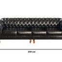 Ver imagem 2 de Sofá Duquesa Chesterfield Modulado 4 Lugares Decoração Recepção Preto