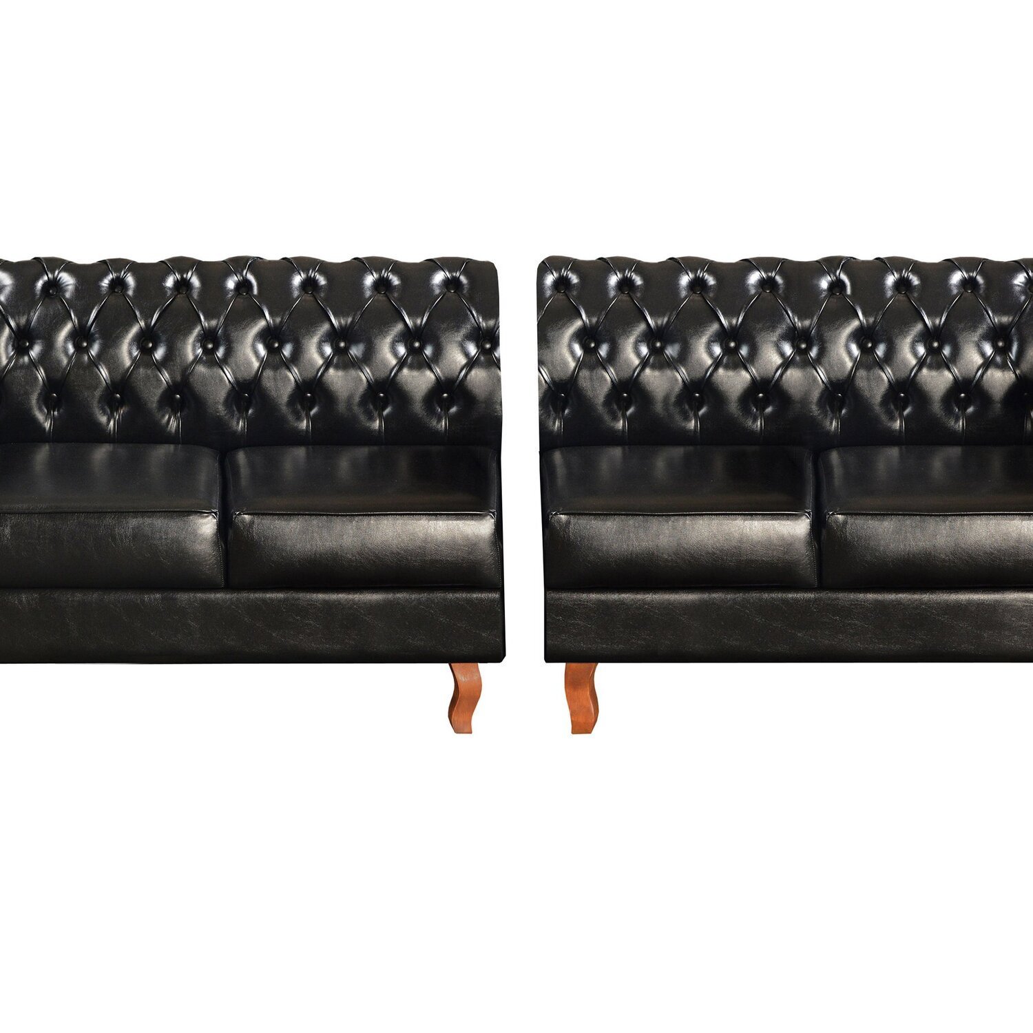 Sofá Duquesa Chesterfield Modulado 4 Lugares Decoração Recepção - 3