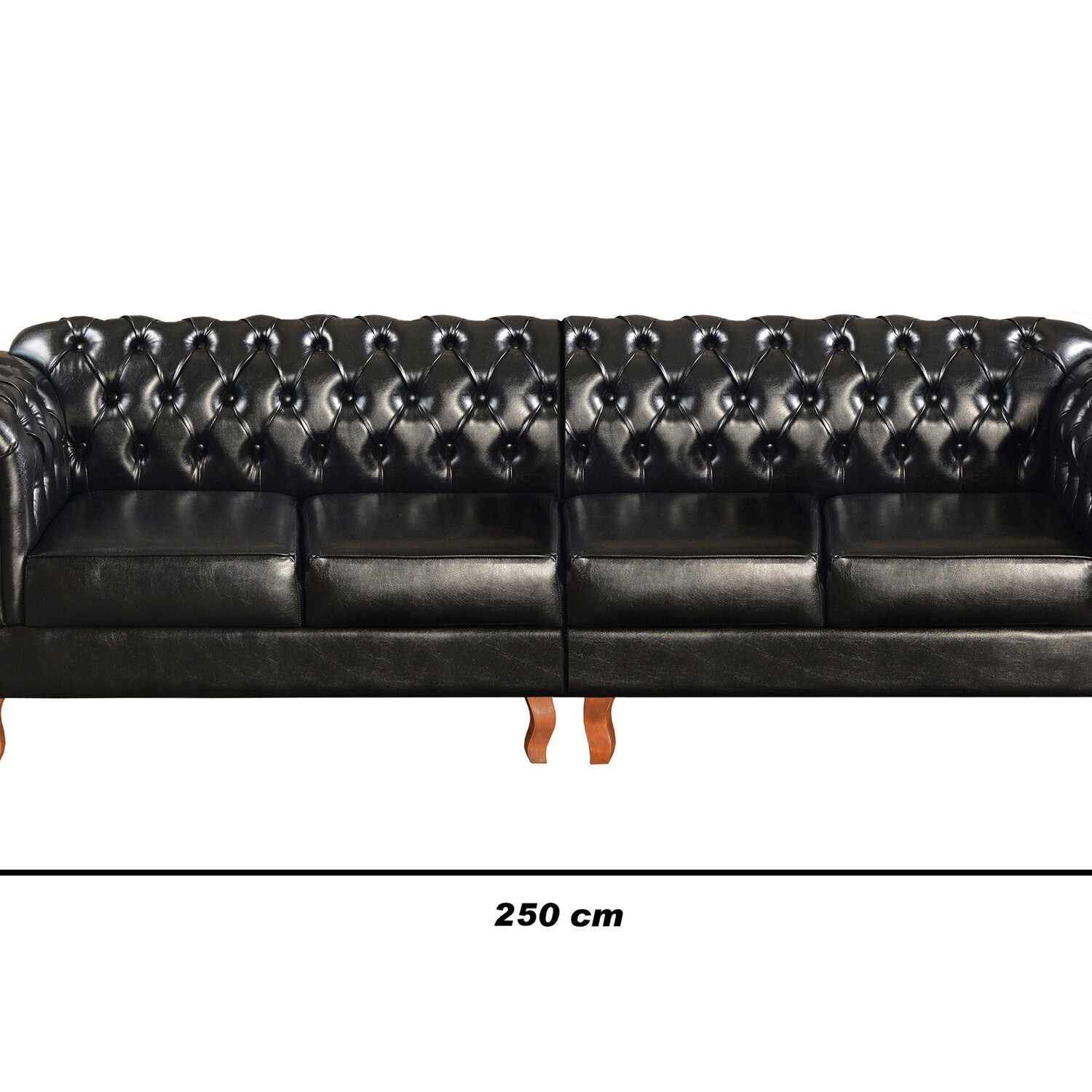 Sofá Duquesa Chesterfield Modulado 4 Lugares Decoração Recepção - 2