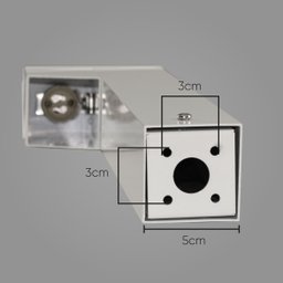 Poste Balizador Marrom Luminária Jardim 1 Foco P/ Gu10 Mr11 St2766 - 4