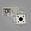 Ver imagem 4 de Poste Balizador Marrom Luminária Jardim 1 Foco P/ Gu10 Mr11 St2766