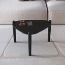 Ver imagem 1 de Mesa de Centro Orgânica Pé Madeira Complementos Preto