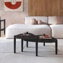 Ver imagem 5 de Mesa de Centro Orgânica Pé Madeira Complementos Preto