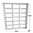 Ver imagem 3 de Porta Travessa de Correr 3 Folhas 210 x 120cm Linha 25 Branco Esquadrias Bergamo